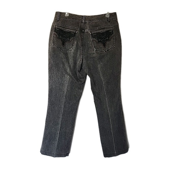 Sigrid Olsen Collection Modernist 00 Black Lt Wash Jeans Women's 10 Y2K Vintage - Picture 1 of 6